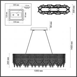 Odeon light 5074/12 HALL ODL24 529 хром/прозрачный/металл/хрусталь Люстра E14 12*40W ROLTA  - 2 купить